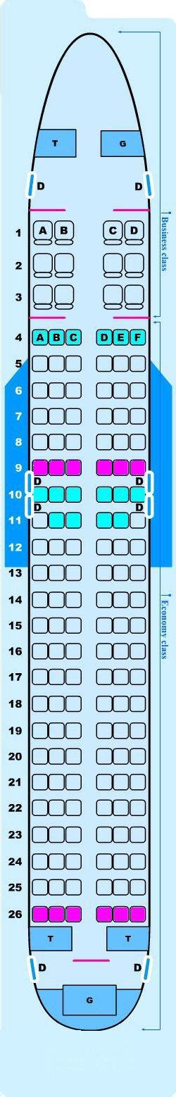 airbus a320 seat map